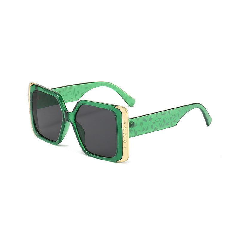 Wholesale PC Large Frame Gradient Film UV Protection Women Sunglasses